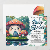 Enchanted Meadow Magic Baby shower Kaart (Voorkant / Achterkant)