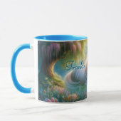 Enchanted Meadow White Horse Mug Mok (Links)