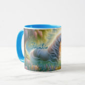 Enchanted Meadow White Horse Mug Mok (Voorkant links)