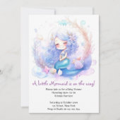 Enchanted Mermaid Baby shower Kaart (Voorkant)