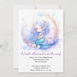 Enchanted Mermaid Baby shower Kaart