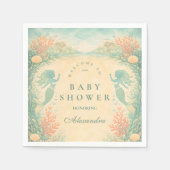 Enchanted Mermaid Lagoon Baby Shower Servet (Voorkant)