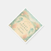 Enchanted Mermaid Lagoon Baby Shower Servet (Hoek)