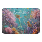 Enchanted Mermaid Underwater Scene Badmat (Voorkant)