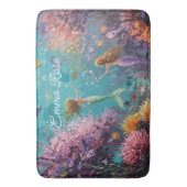 Enchanted Mermaid Underwater Scene Badmat (Voorkant Verticaal)