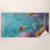 Enchanted Mermaid Underwater Scene Strandlaken (Voorkant)