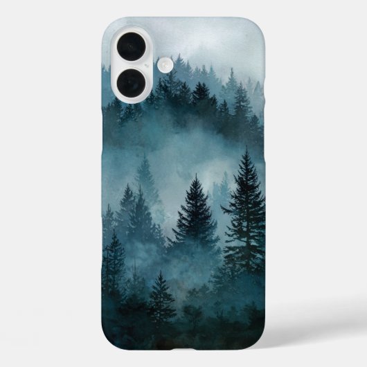 Enchanted Midnight Blue Forest Case-Mate iPhone Case (Achterkant)
