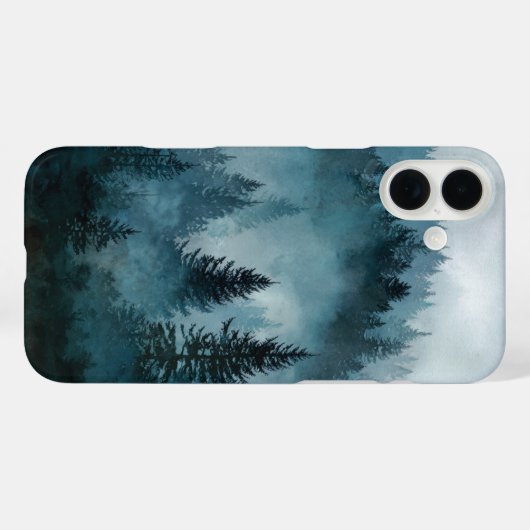 Enchanted Midnight Blue Forest Case-Mate iPhone Case (Achterkant (horizontaal))