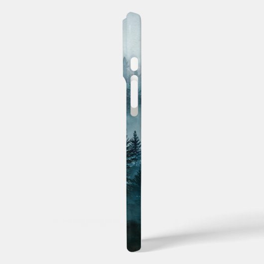 Enchanted Midnight Blue Forest  Case-Mate iPhone Case (Achterkant / Links)