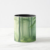 Enchanted Misty Forest Serene Green Woodland Scene Mok (Midden)