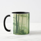 Enchanted Misty Forest Serene Green Woodland Scene Mok (Links)