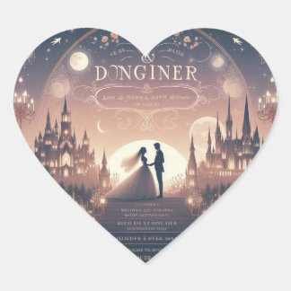 Enchanted Moments: Een nacht om te onthouden Hart Sticker