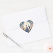 Enchanted Moments: Een nacht om te onthouden Hart Sticker (Envelop)