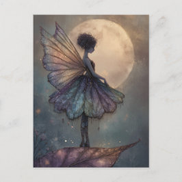 Enchanted Moonlight Fairy Watercolor Fantasy Briefkaart