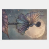 Enchanted Moonlight Fairy Watercolor Fantasy Inpakpapier Vel (Voorkant 2)