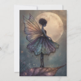 Enchanted Moonlight Fairy Watercolor Fantasy Kaart