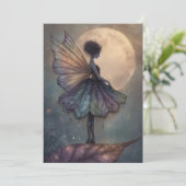Enchanted Moonlight Fairy Watercolor Fantasy Kaart (Staand voorkant)