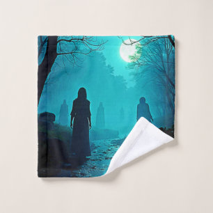 Enchanted Moonlight Forest Spirits Bad Handdoek