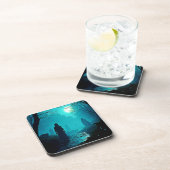 Enchanted Moonlight Forest Spirits Bier Onderzetter (Rechterzijde)