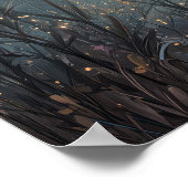 Enchanted Moonlit Leaf Fairy Fantasy Art Poster (Hoek)