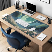 Enchanted Moonlit Meadow Large Desk Mat
