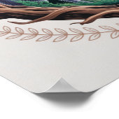 Enchanted Moonlit Wolves and Psychedelic Mushrooms Poster (Hoek)