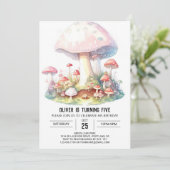 Enchanted Mushroom Fantasy Verjaardag Kaart (Staand voorkant)