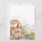 Enchanted Mushroom Forest Baby shower Kaart (Achterkant)