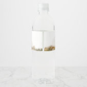 Enchanted Mushroom Forest Baby shower Waterfles Etiket (Achterkant)