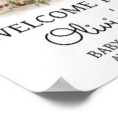 Enchanted Mushroom Forest Baby shower Welkom Poster (Hoek)