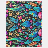 Enchanted Mushroom Forest Dream Fleece Deken (Voorkant)