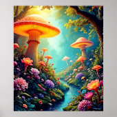 Enchanted Mushroom Forest Dream Poster (Voorkant)