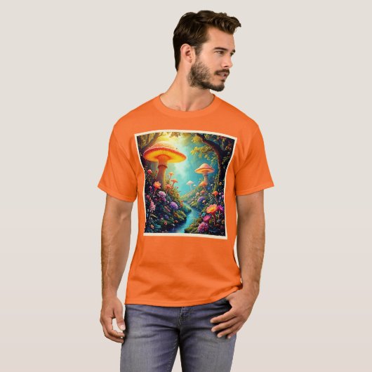Enchanted Mushroom Forest Dream T-shirt (Voorkant volledig)