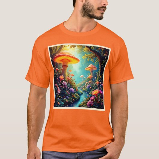 Enchanted Mushroom Forest Dream T-shirt (Voorkant)