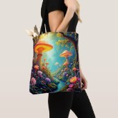 Enchanted Mushroom Forest Dream Tote Bag (Dichtbij)