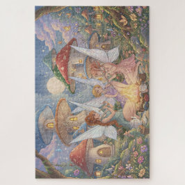 Enchanted Mushroom Forest Fairies Jigsaw Puzzle Legpuzzel