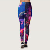 Enchanted Mushroom Forest Night Design Leggings (Achterkant)