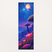 Enchanted Mushroom Forest Night Design Yogamat (Voorkant)