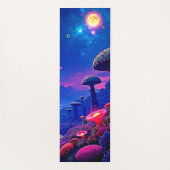 Enchanted Mushroom Forest Night Design Yogamat (Achterkant)