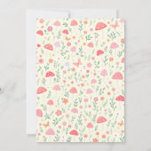 Enchanted Mushroom Forest Verjaardag uitnodiging (Achterkant)