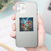  Enchanted Mushroom Glow Mug – Magical Fairy Fores Sticker (Telefoon)