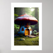 Enchanted Mushroom House Poster (Voorkant)