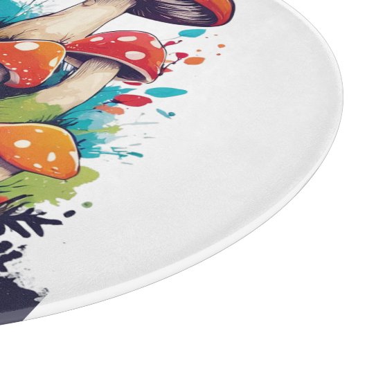 Enchanted Mushroom Meadow: een grillig wonderland Snijplank (Hoek)