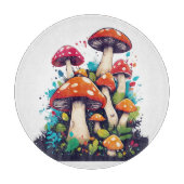 Enchanted Mushroom Meadow: een grillig wonderland Snijplank (Voorkant)