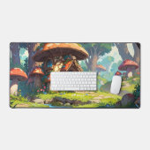 Enchanted Mushroom Village in the Forest – Dreamy  Bureaumat (Keyboard & Muis)