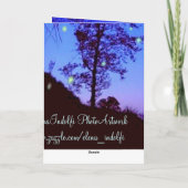 Enchanted Night Dank je wel Bedankkaart (Achterkant)