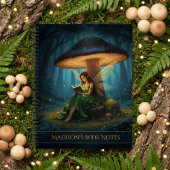 Enchanted Night Fairy Reading a Book Notebook Notitieboek