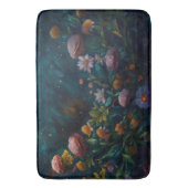 Enchanted Night Garden Celestial Floral Dreamscape Badmat (Voorkant Verticaal)
