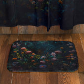 Enchanted Night Garden Celestial Floral Dreamscape Badmat