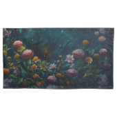 Enchanted Night Garden Celestial Floral Dreamscape Kussensloop (Voorkant)